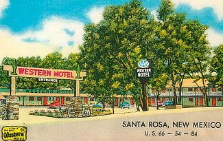 The Western Motel in Santa Rosa, New Mexico, on Highways 66, 54 and 84